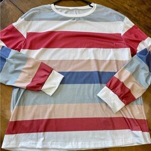 NWOT Womens Striped Long Sleeve Shirt